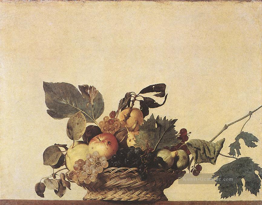 Korb der Frucht Stillleben Caravaggio Ölgemälde